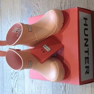 Hunter pink toddler rain boots